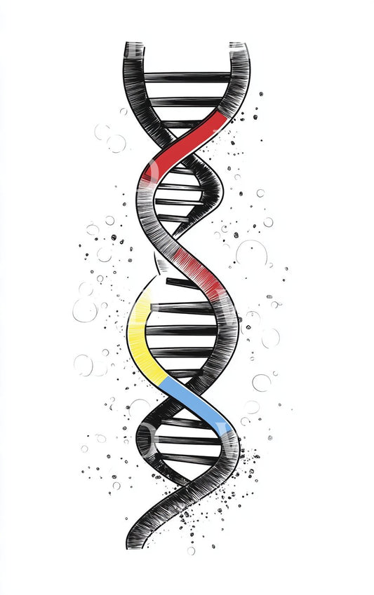 New DNA is Born Tattoo Design