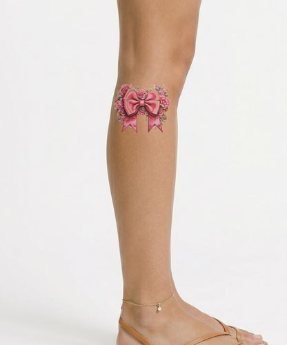 Pink Bow and Flowers New School Design