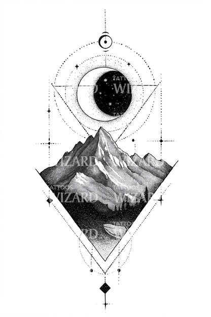 Night Summit Emblem Tattoo Design