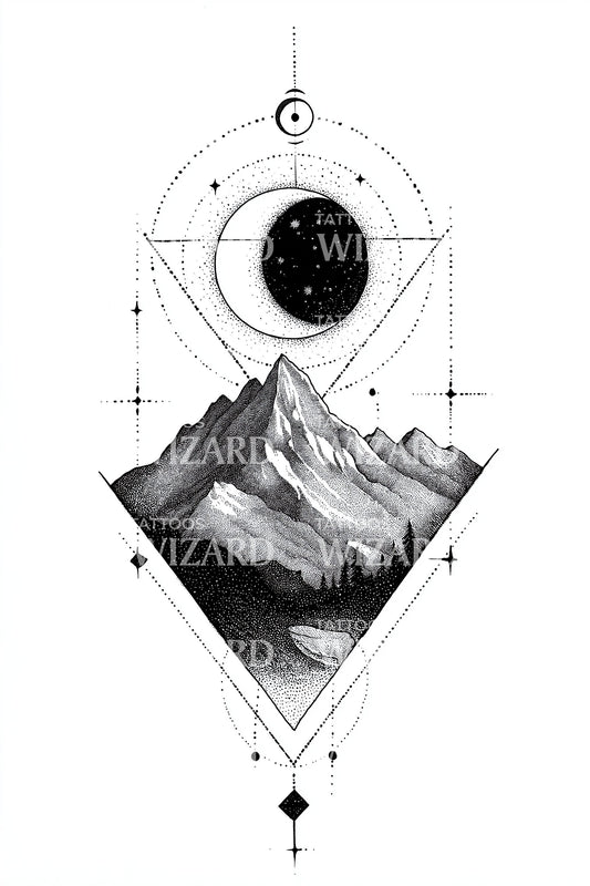 Night Summit Emblem Tattoo Design