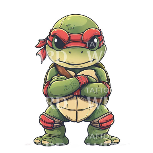 Ninja Turtle Protector Tattoo Design