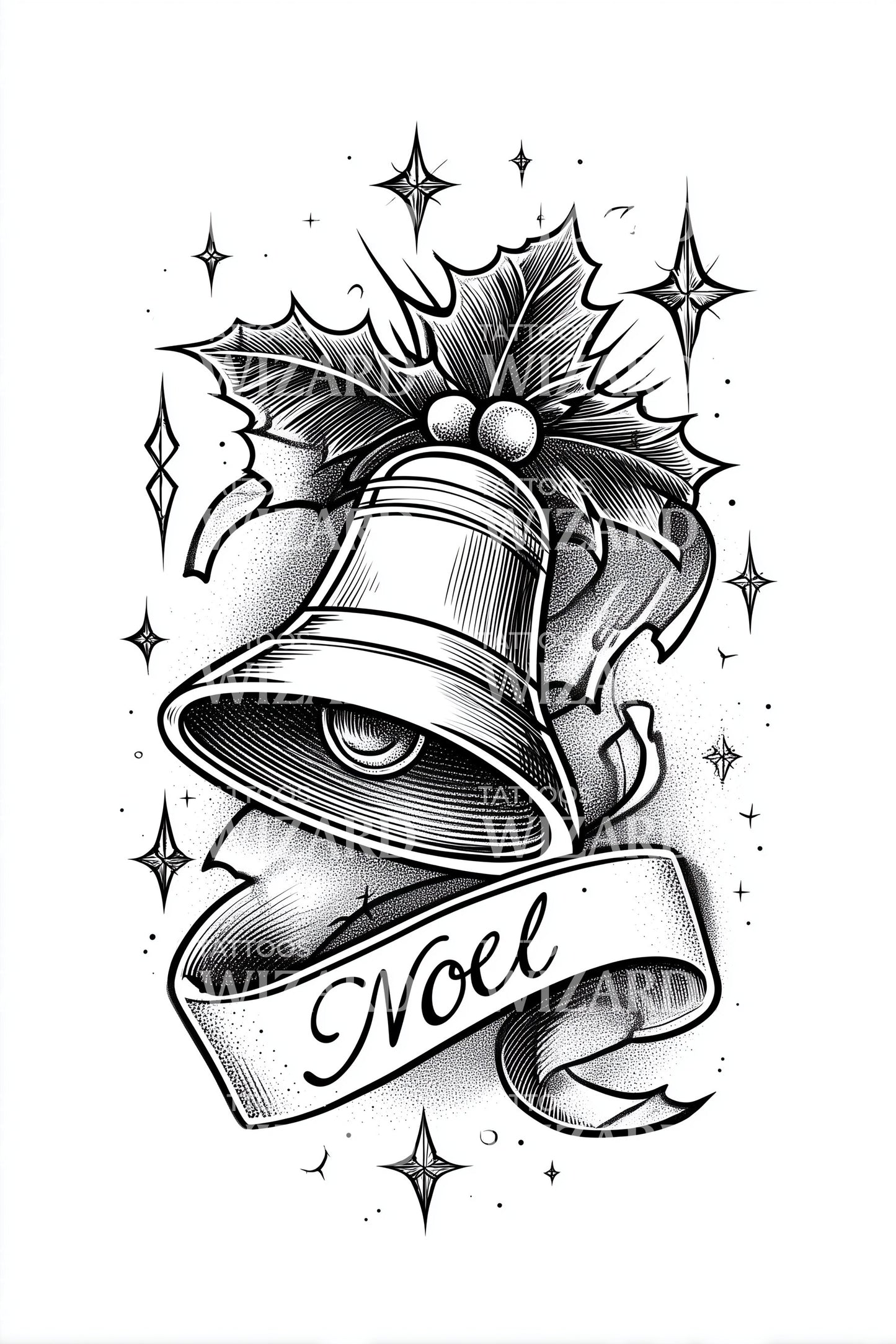 Noel Bell Holly Tattoo Design
