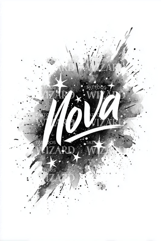 Nova Ink Splash Tattoo Design