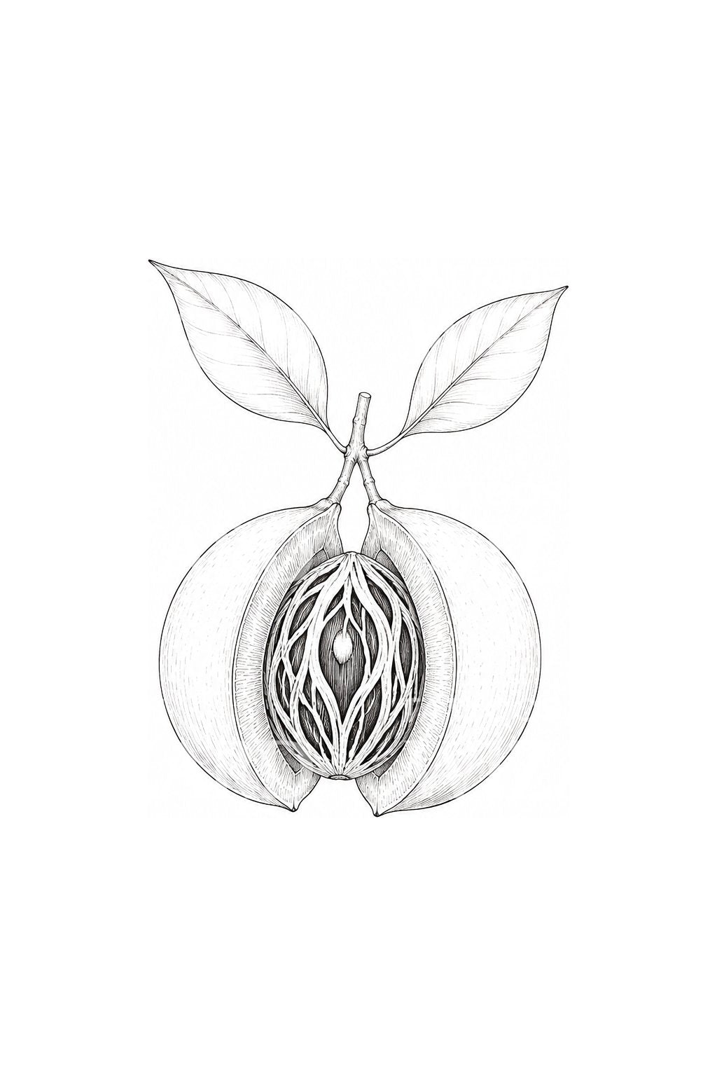 Desain Tato Pala dan Selubung Biji Berenda