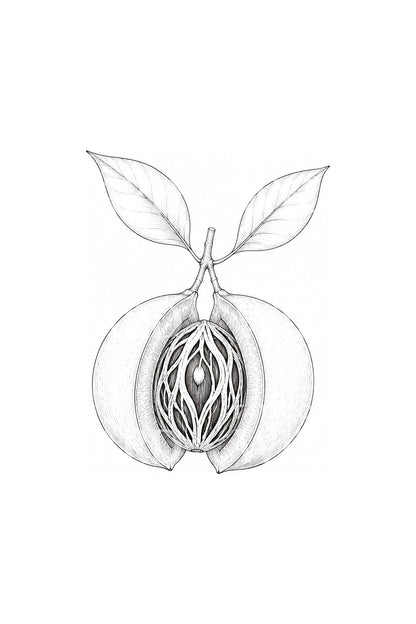 Desain Tato Pala dan Selubung Biji Berenda