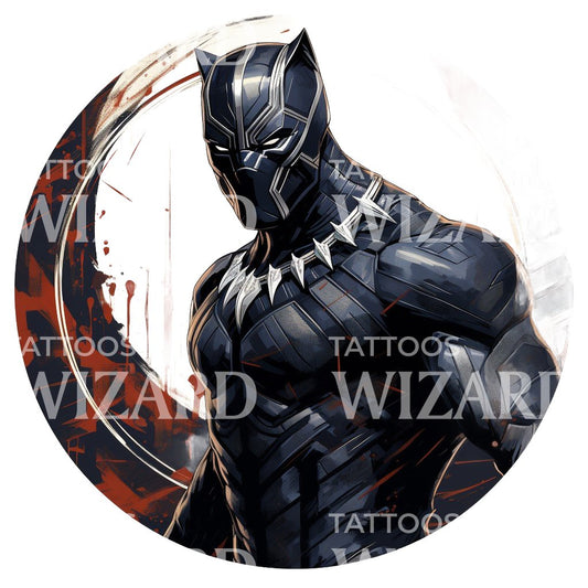 BlackPanther Marvel Inspired Tattoo Design