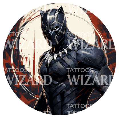 BlackPanther Marvel Inspired Tattoo Design