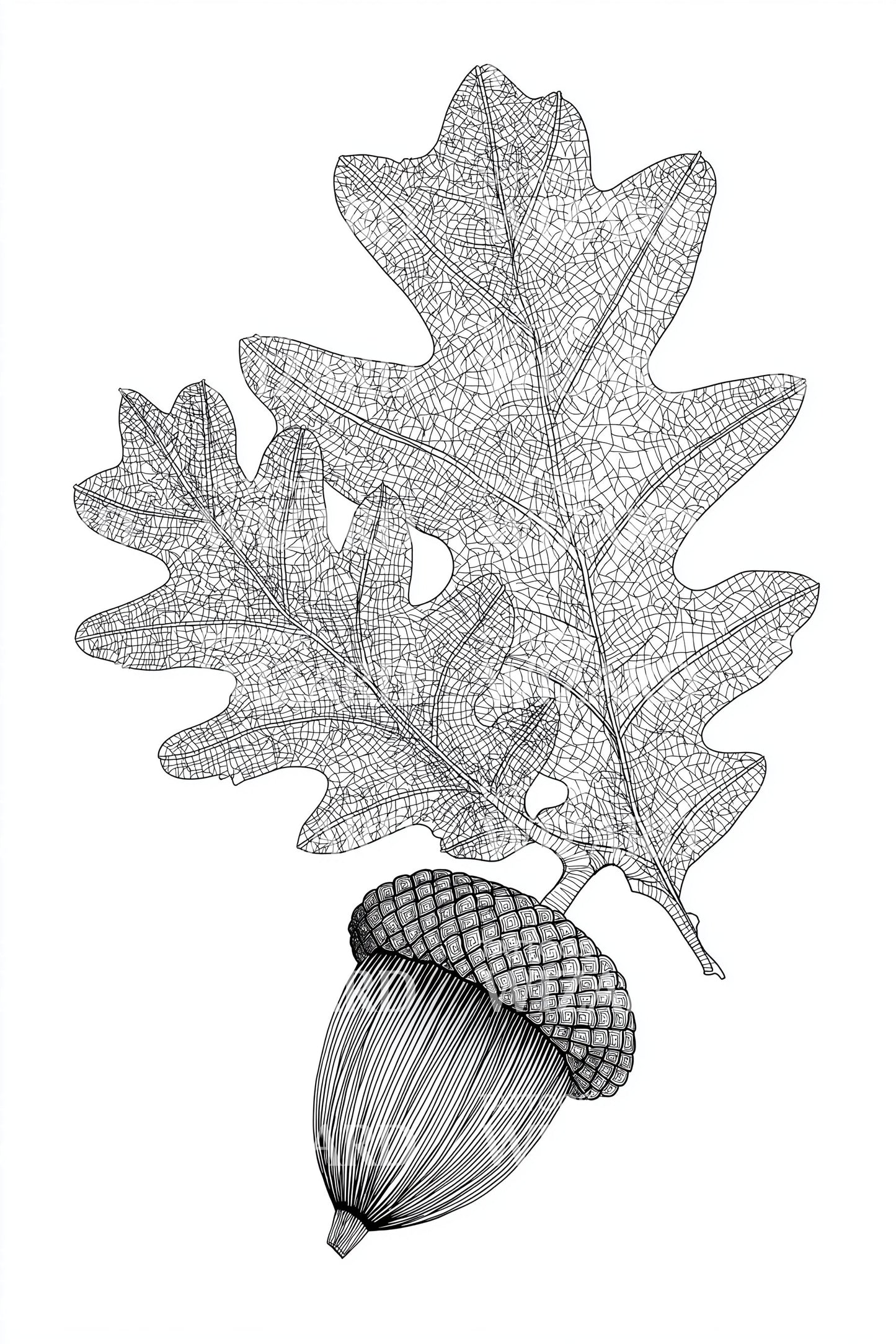 Oak Leaf and Acorn Tattoo Design