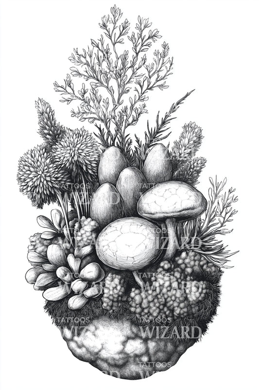 Ocean Reef Colony Tattoo Illustration
