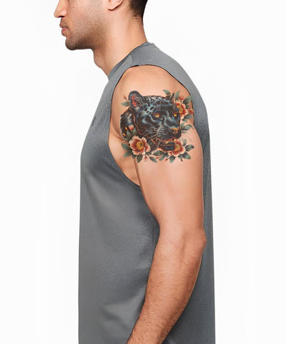 Old School Black Panther Tattoo Design