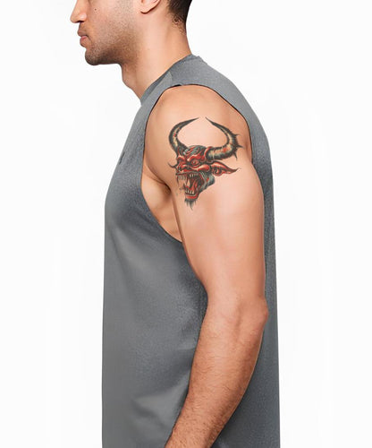 Diabolical Evil Old School Tattoo Design