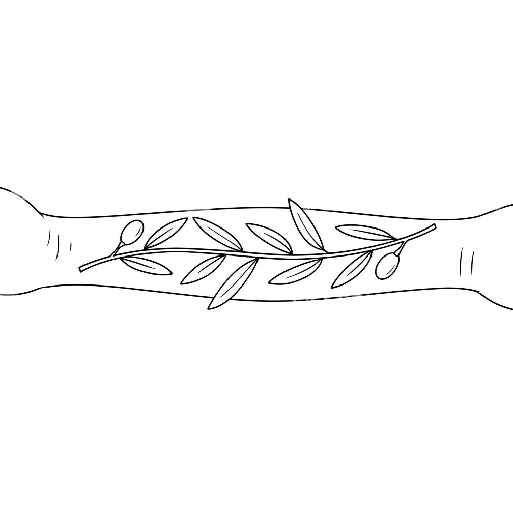 Olive Branch Forearm Tattoo Design
