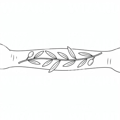 Olive Branch Forearm Tattoo Design