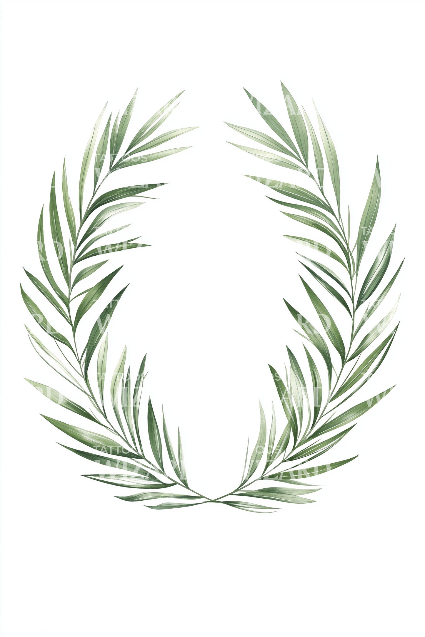 Olive Laurel Wreath Tattoo Design