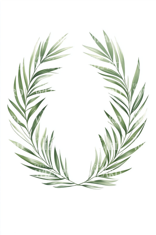 Olive Laurel Wreath Tattoo Design