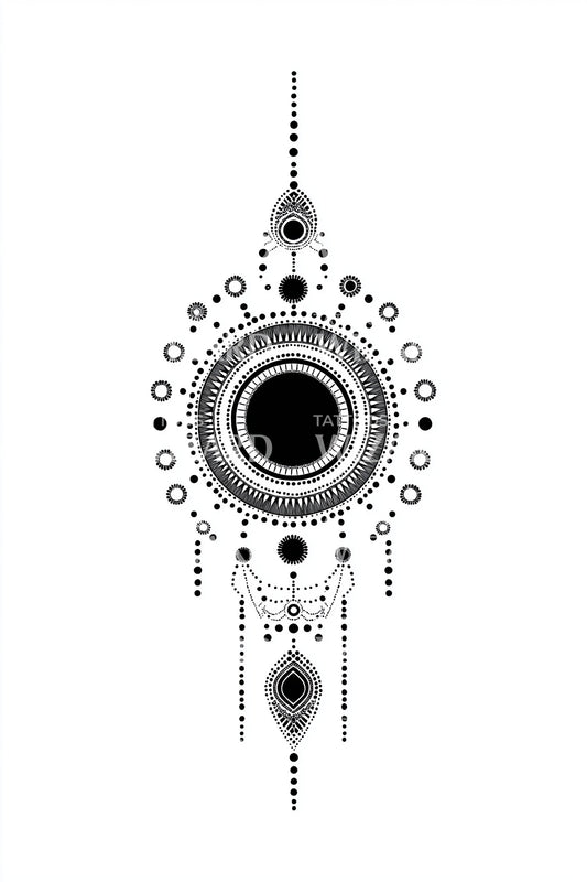 Idea tatuaggio allineamento punti orbitali