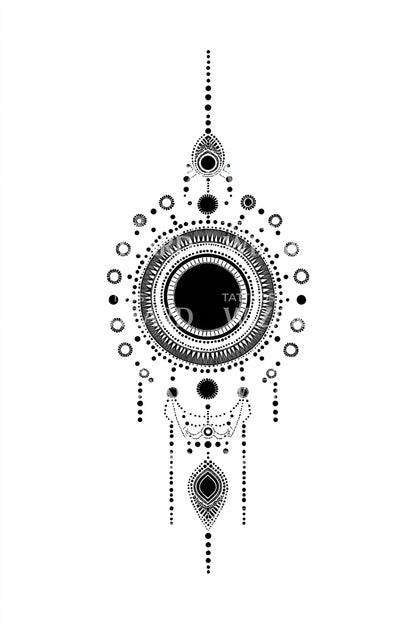 Idea tatuaggio allineamento punti orbitali