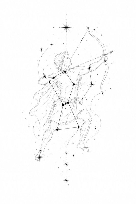 Tatoveringsidé med stjernebildet Orion