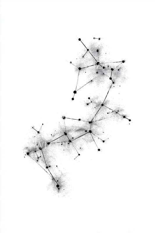 Orion Rose Constellation Tattoo Design