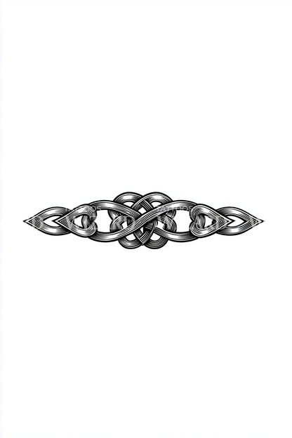 Ornate Celtic Band Tattoo Idea