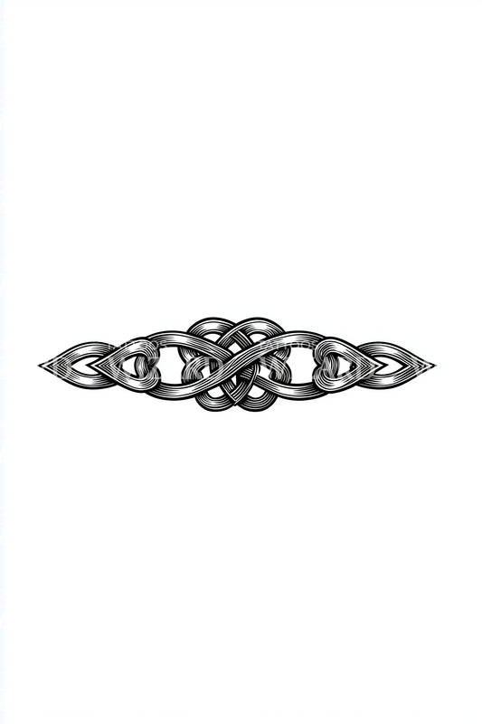 Ornate Celtic Band Tattoo Idea