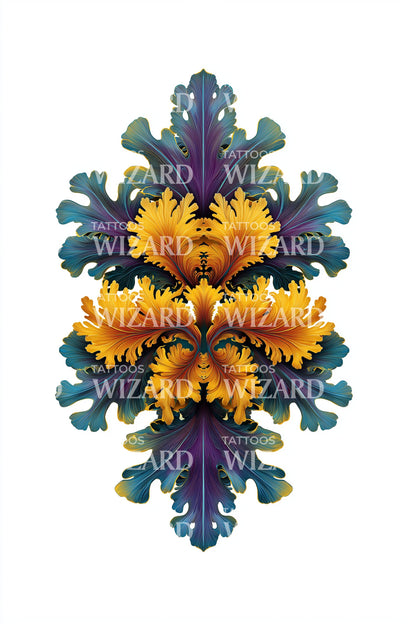 Ornate Floral Mandala Tattoo Design