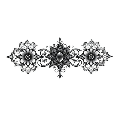 Ornate Floral Mandala Tattoo Design
