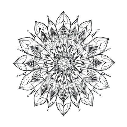 Ornate Floral Mandala Tattoo Design