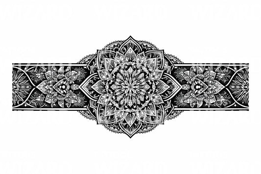 Ornate Mandala Band Tattoo Design