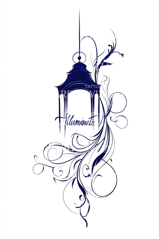 Ornate Minaret Flourish Tattoo Idea