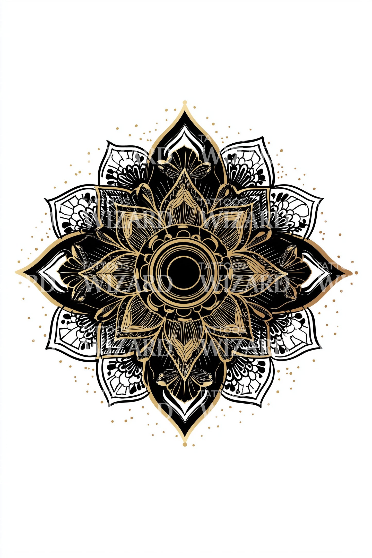 Ornate Sacred Mandala Tattoo Design
