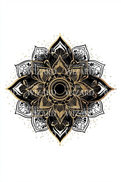 Ornate Sacred Mandala Tattoo Design