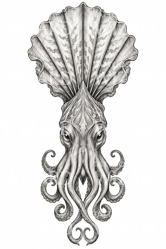 Ornamentální tetování chobotnice