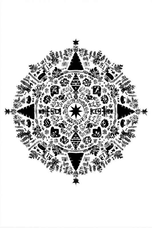 Ornate Winter Snowflake Tattoo Design