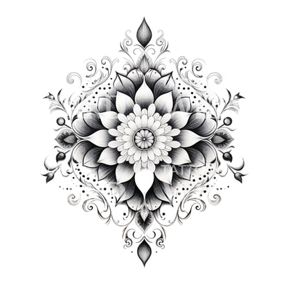 Ornamental Mandala Tattoo Design