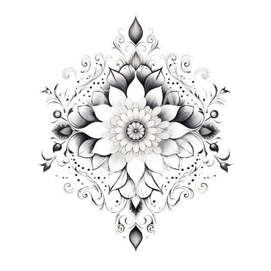 Ornamentales Mandala Tattoo-Design