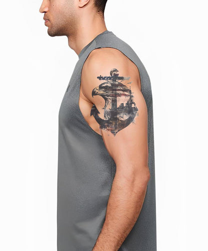 Wizard Usmc Anchor and Eagle and US Marine Corps Tattoo Design – Tattoos Wizard Designs
