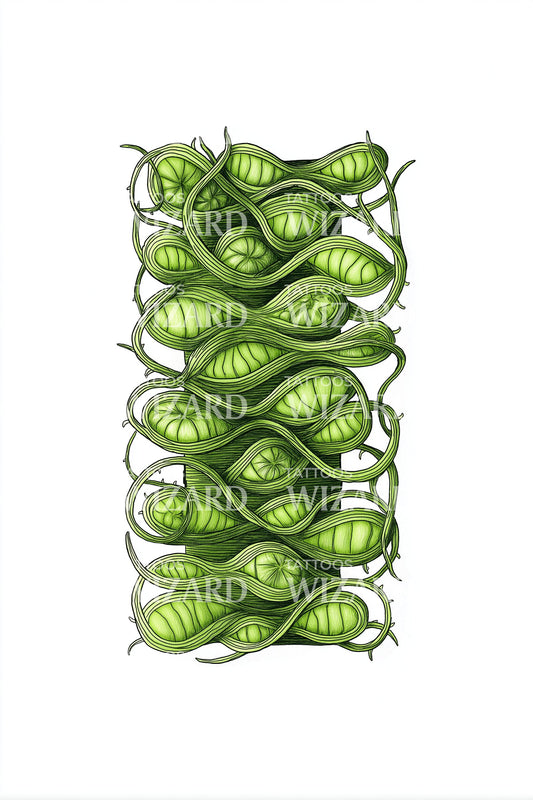 Pea Pod Stack Tattoo Design