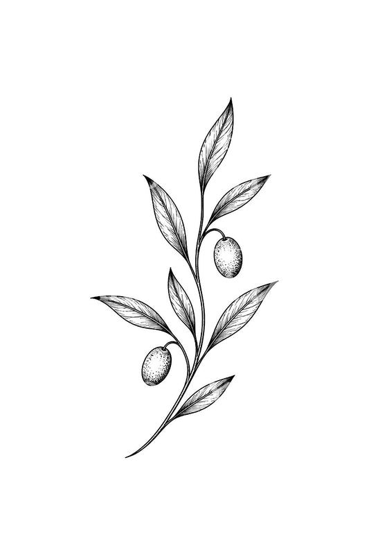 Peace Offering Olive Sprig Tattoo Idea