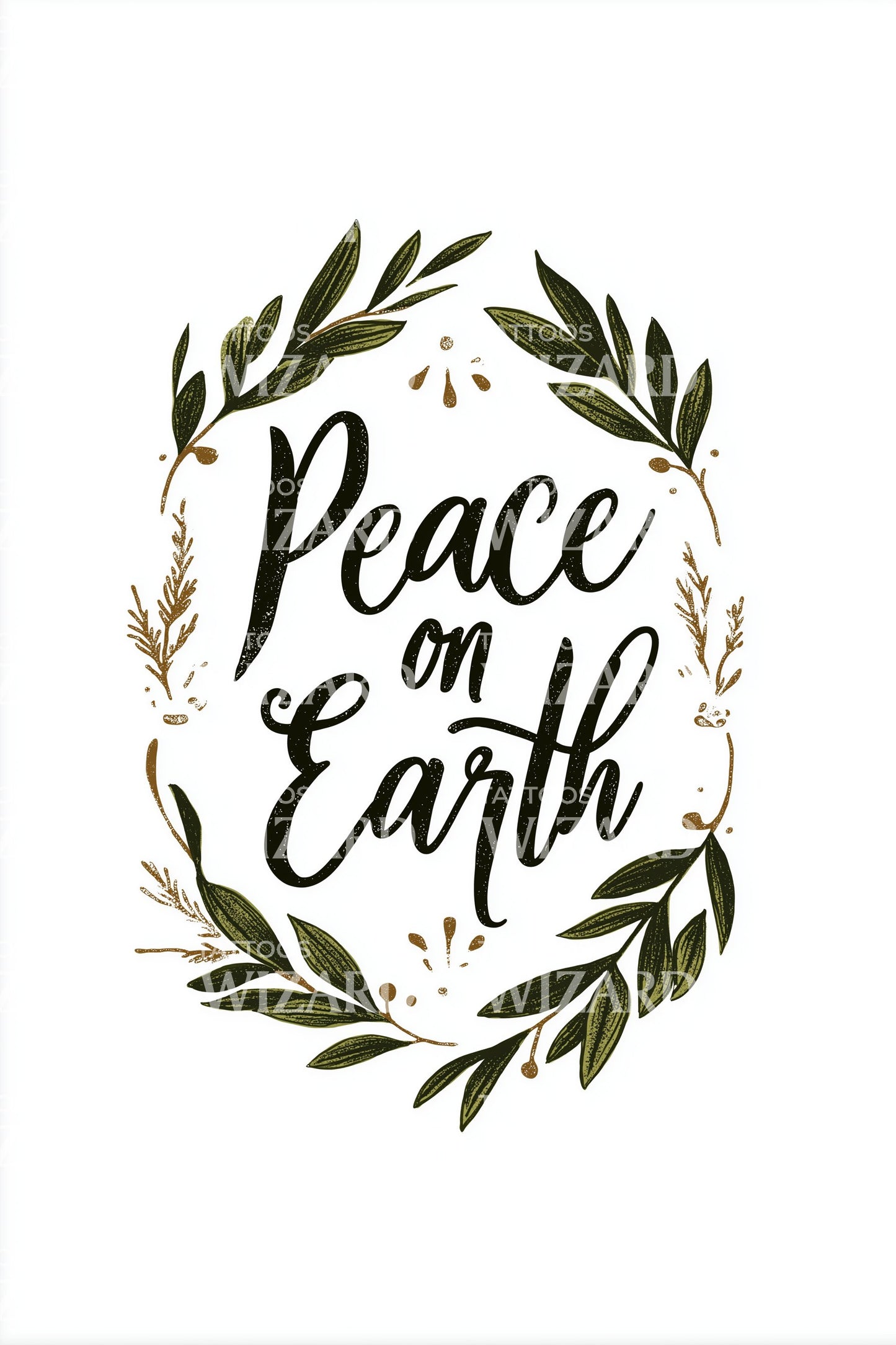 Peace On Earth Tattoo Design