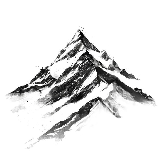 Tattoo-Design „Perseverance Summit Mountain“