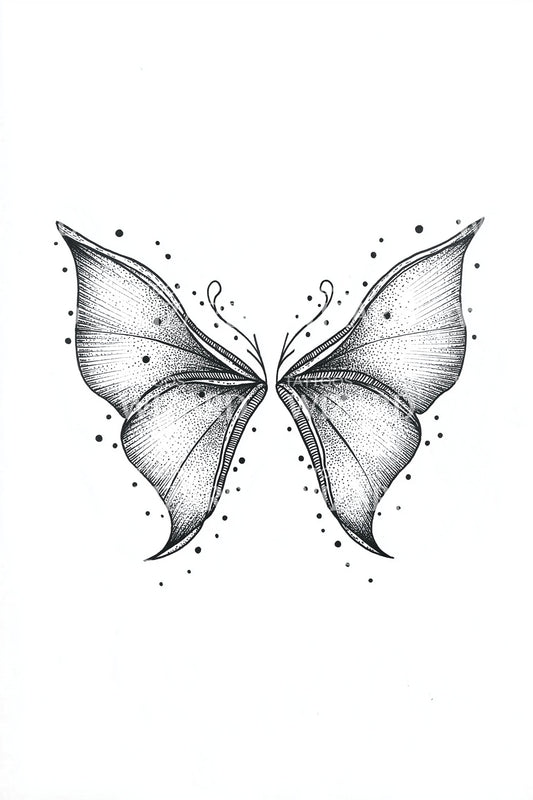 Petite Twin Flutter Tattoo Idea