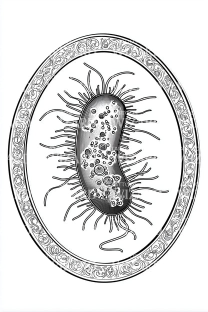 Petri Dish Bacteria Tattoo Design