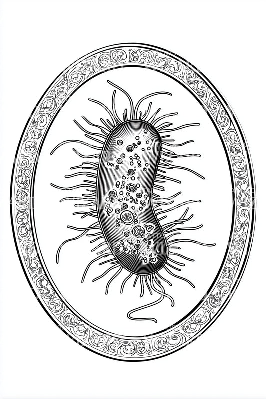 Petri Dish Bacteria Tattoo Design