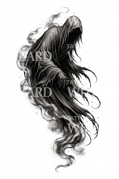 Phantom Hooded Wraith Tattoo Design