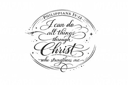 Philippians 413 Emblem Tattoo Design