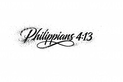 Philippians Underline Script Tattoo Design