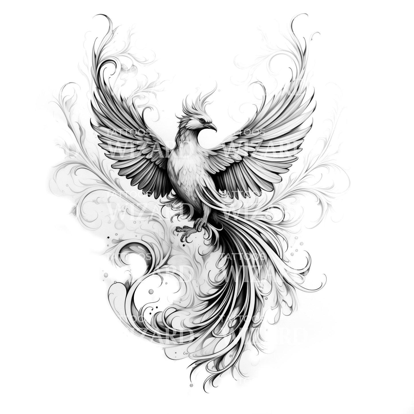 Phoenix Ascending Tattoo Idea