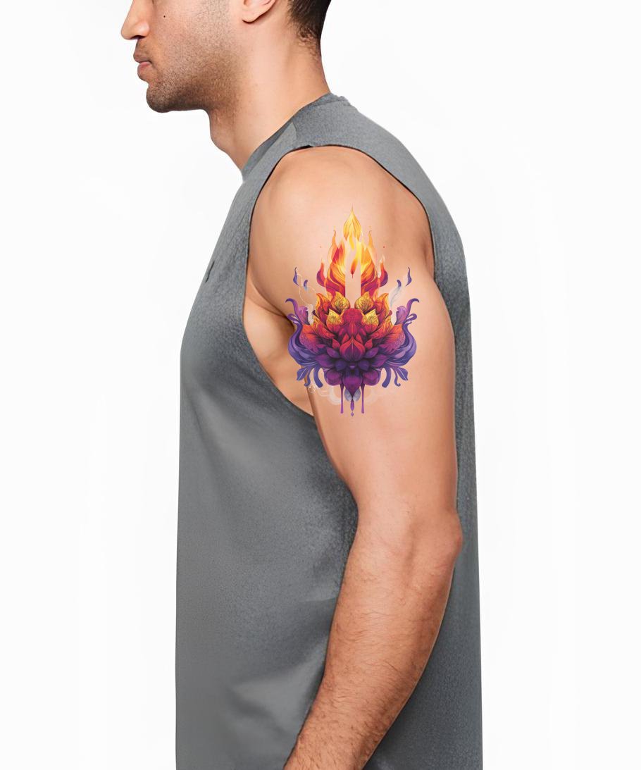 Feniks Lotus Fakkel Tatoeage Idee