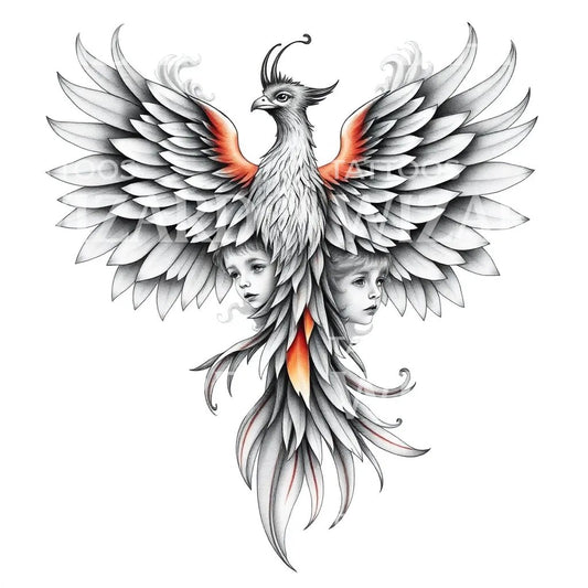 Ilustração de Tatuagem dos Gémeos Fénix
